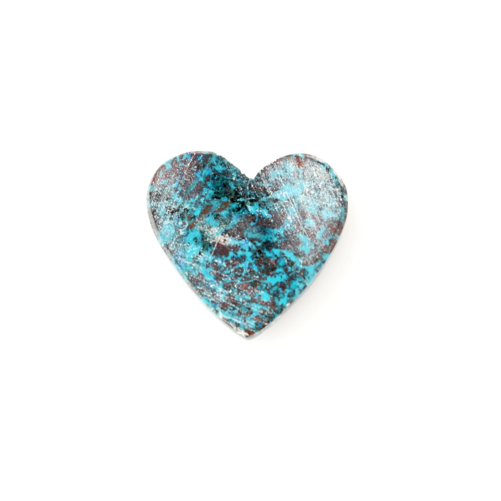 Natural Chrysocolla Gemstone, 17.83ct Shattuckite Chrysocolla Gemstone